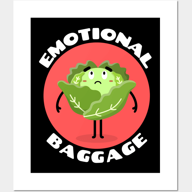 Emotional Cabbage | Cabbage Pun Wall Art by Allthingspunny